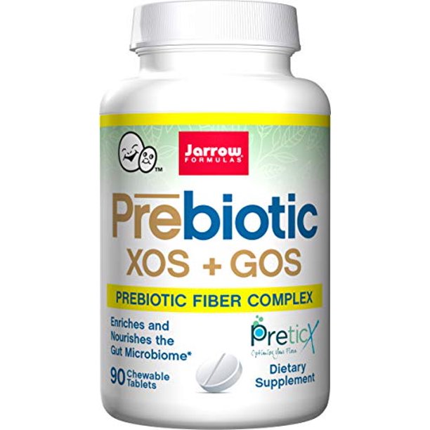 Jarrow Formulas Prebiotics XOS Plus GOS 90 Chewable Tablets
