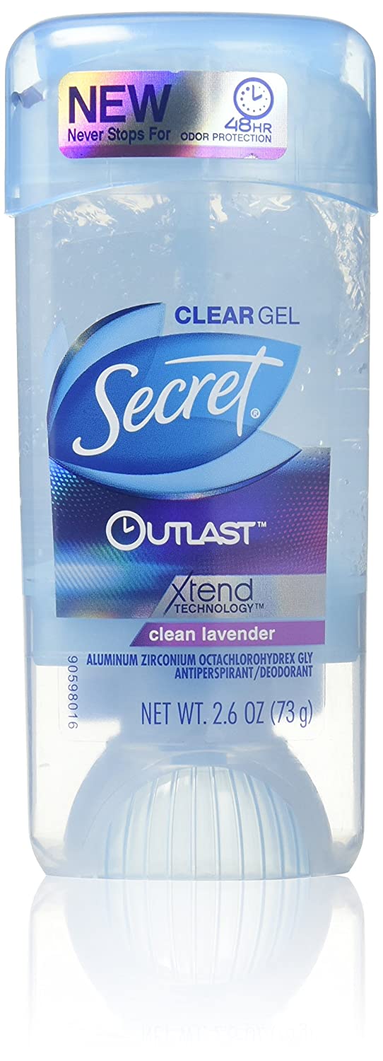 Secret Outlast Clear Gel Deodorant Lavender 2.7Oz