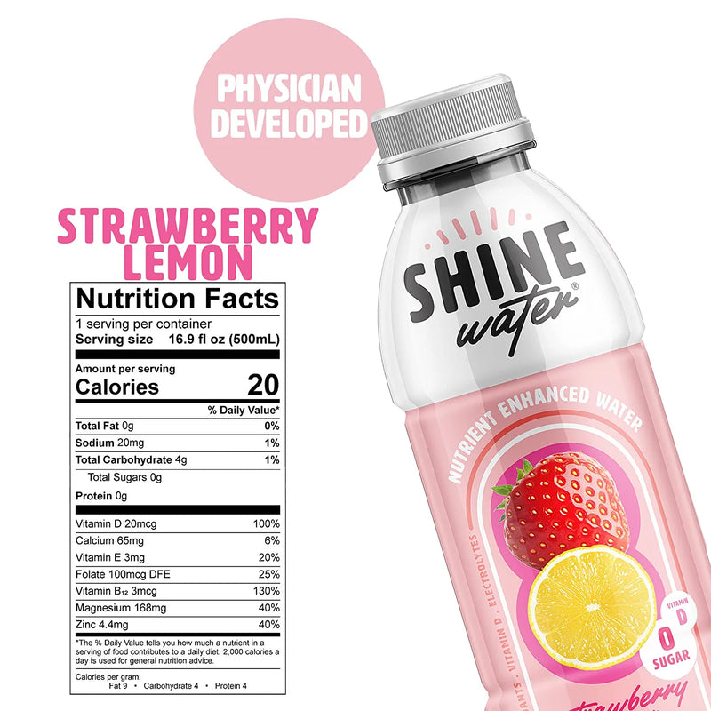 Shinewater Strawberry Lemon 16.9 fl oz