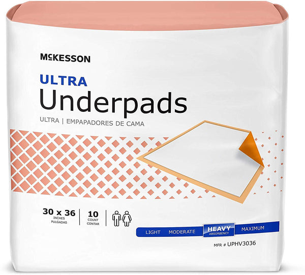 McKesson Underpad Ultra 30 X 36 in. Heavy absorbency