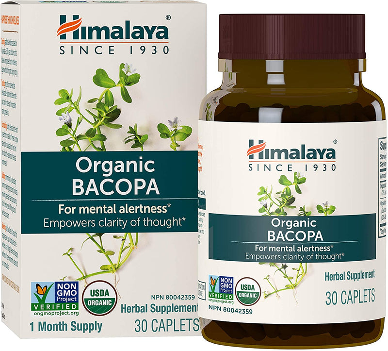 Himalaya Bacopa para alerta mental 750mg 30 Caplets