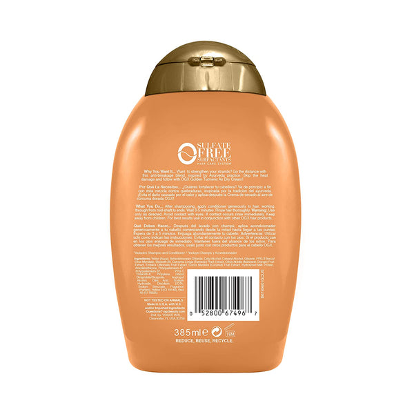 OGX Strength & Length+Golden Turmeric Conditioner with Coconut Milk. 13 oz