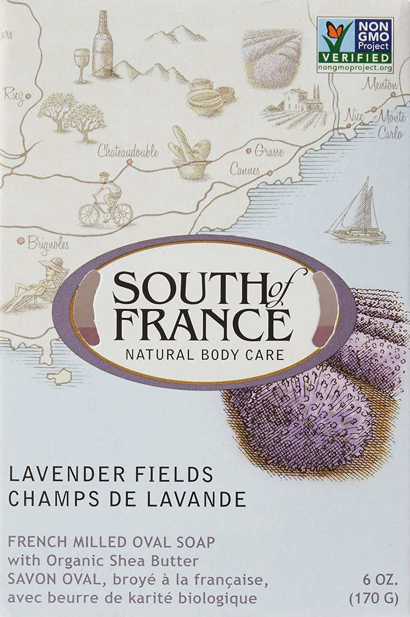 South of France Natural Lavender Fields Bar Bar, 6 oz