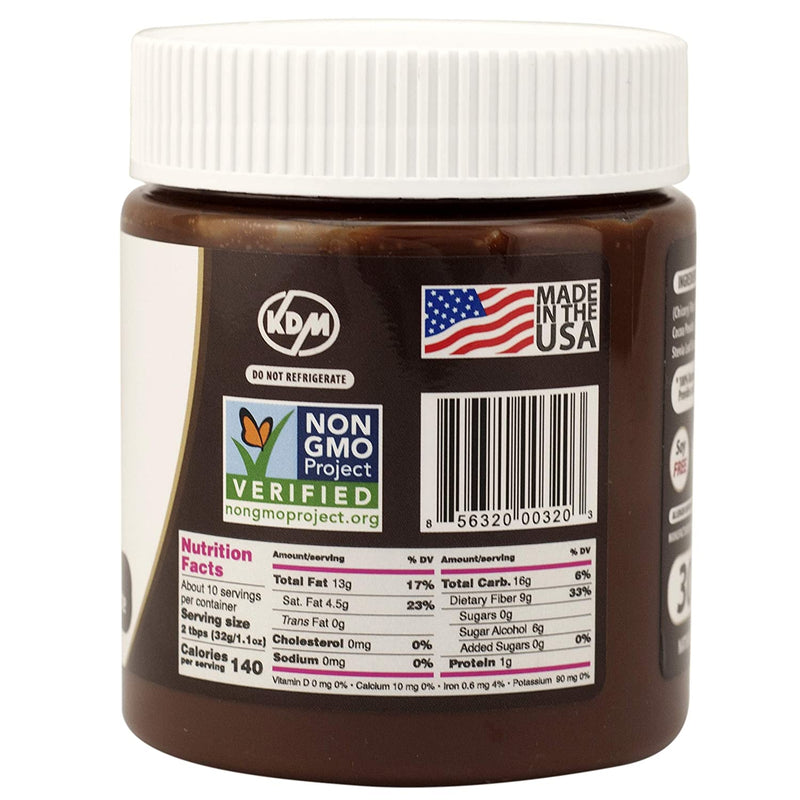 Nutilight Sugar-Free Keto-friendly Hazelnut Spread and Dark Chocolate 11 Ounces