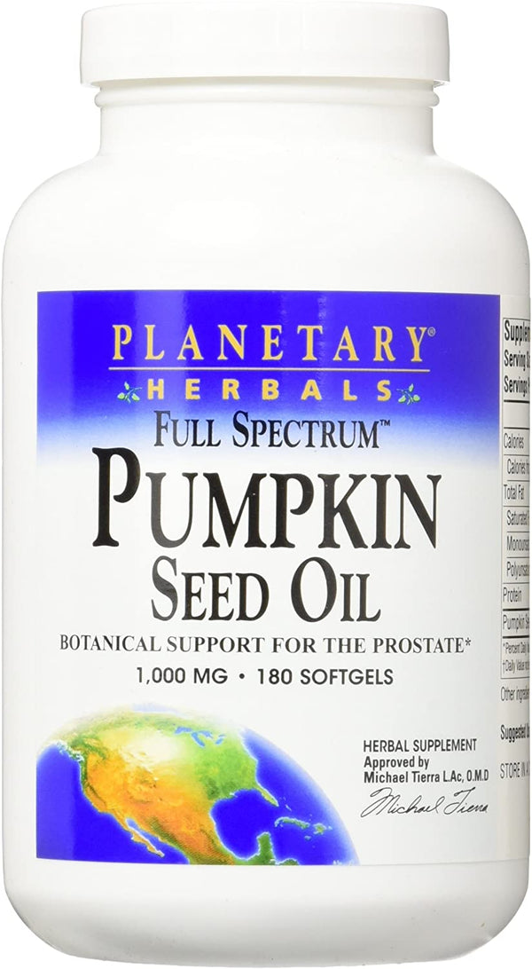 Planetary Herbals Pumpkin Seed Oil Softgels