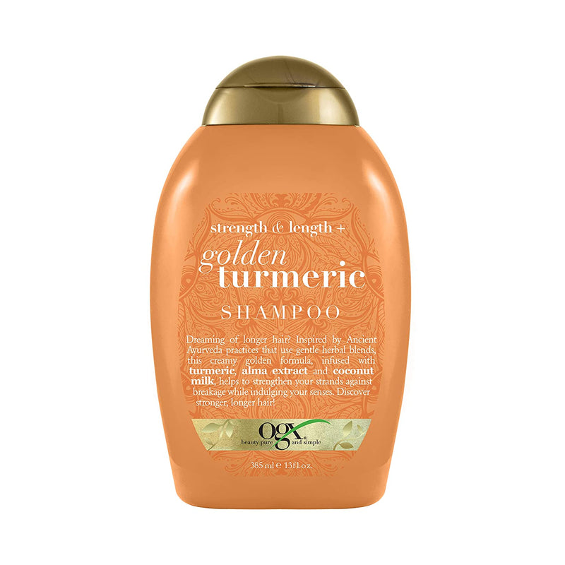 OGX Strength & Length + Golden Turmeric Shampoo with Coconut Milk. 13 fl. oz