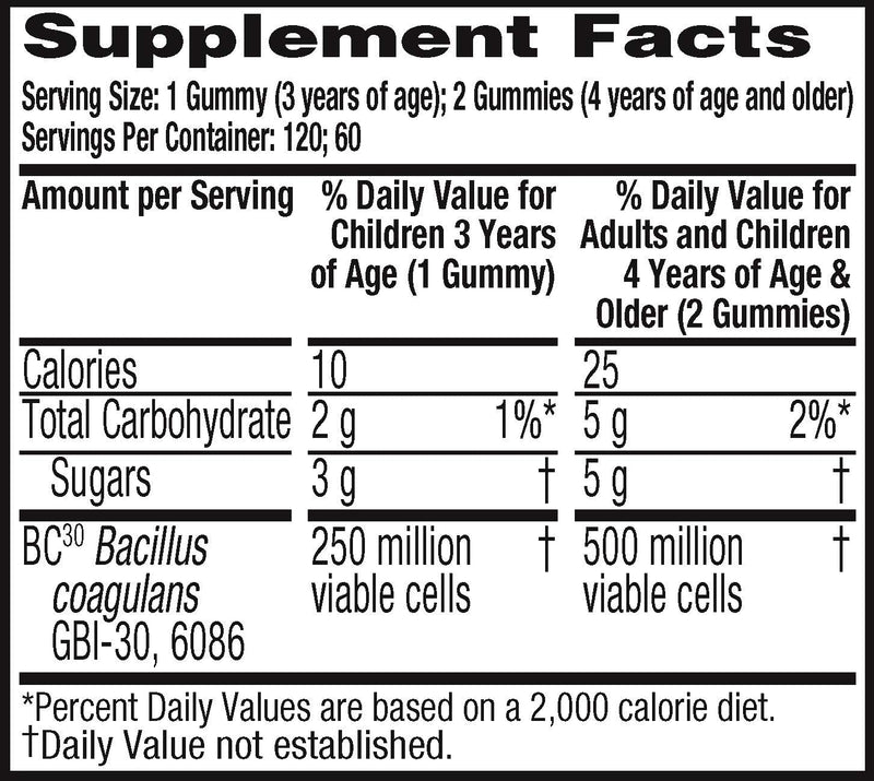 Schiff Digestive Advantage probiotic 120 gommies