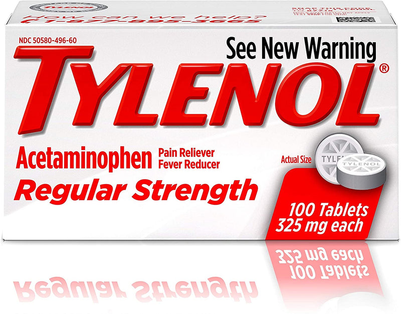 Tylenol Regular Strength 325 mg 100 Tablets