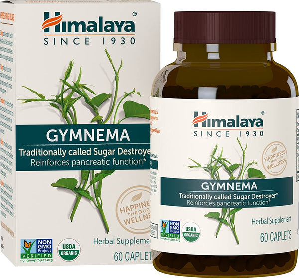 Himalaya Gymnema para metabolismo de glucosa saludable 700mg 30 Caplets