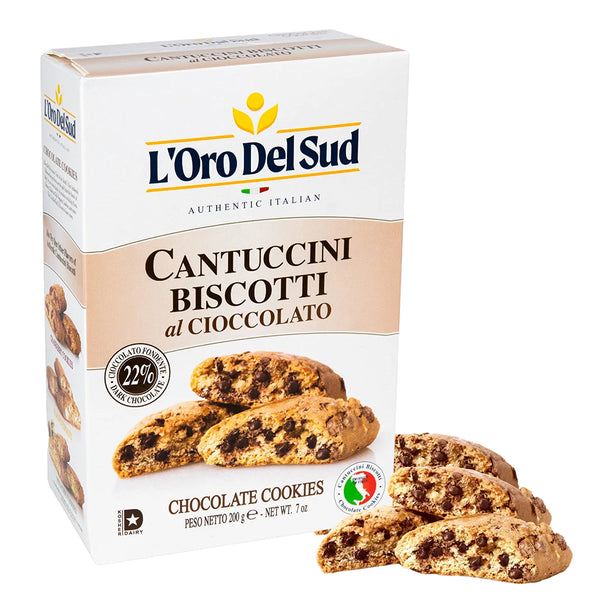 L'Oro Del Sud Cantuccini Biscotti with Chocolate 6.3OZ