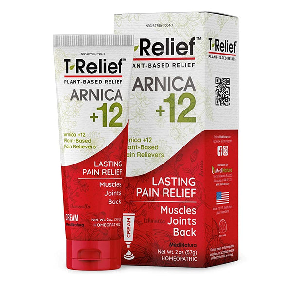 MediNatura T-Relief Pain Relief Ointment with Arnica 2Oz