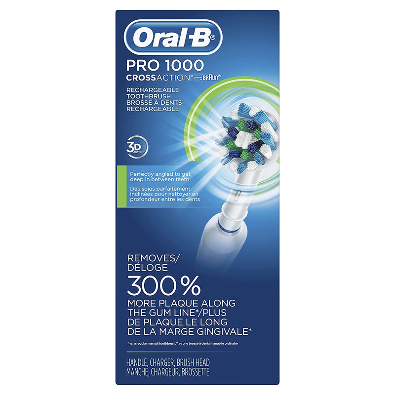 Oral-B Pro 1000 Power Rechargeable Electric Toothbrush Powered