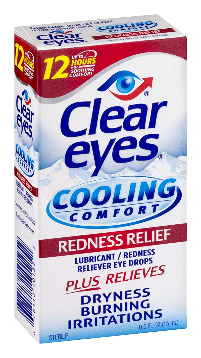 Clear Eyes | Cooling Comfort Redness Relief Eye Drops | 0.5 FL OZ