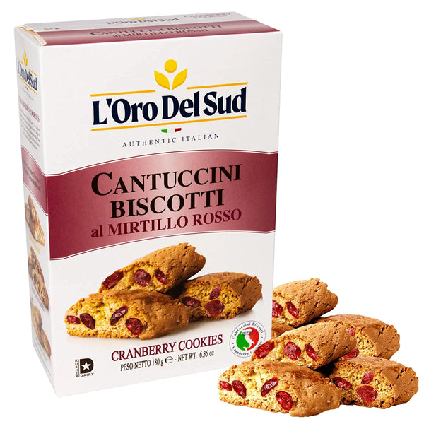 L'Oro Del Sud Cantuccini Biscotti with Cranberry 6.3OZ