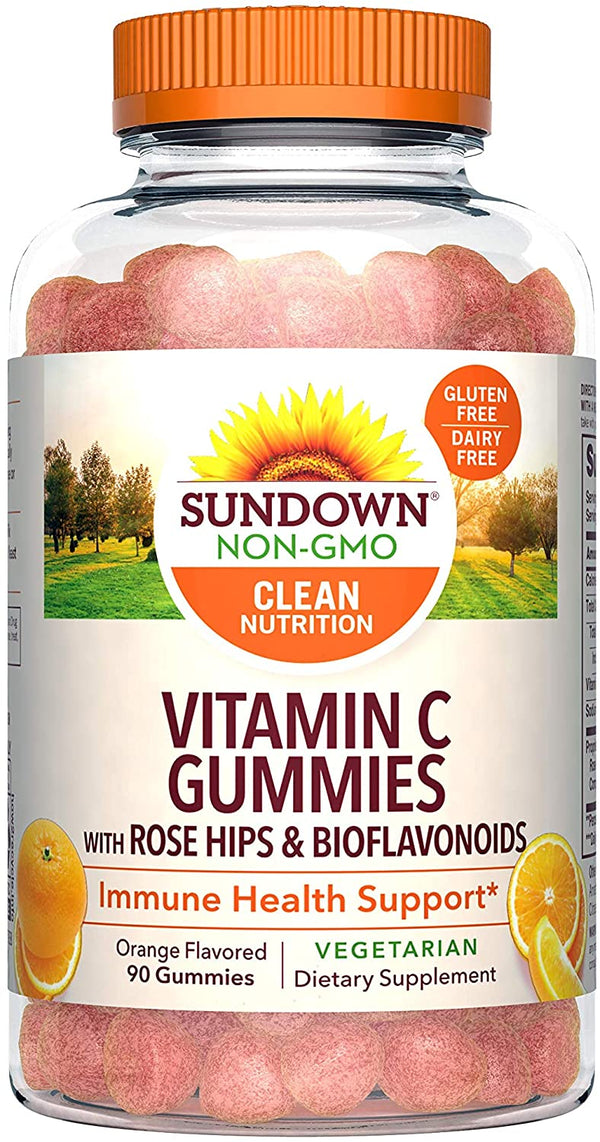 Sundown Vitamin C Gummies with Rosehips, 90 Count