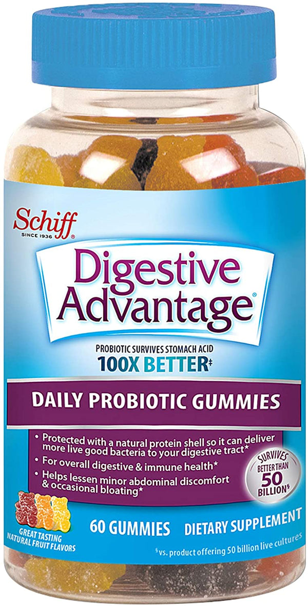 Schiff Digestive Advantage Probiotic 60 Gummies