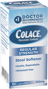 Colace Docusate Sodium Regular Strength 100mg