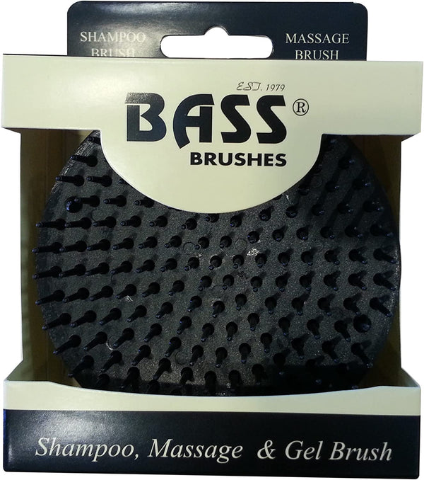 Bass D6 Palm Style Shampoo Brush with Nylon Pins