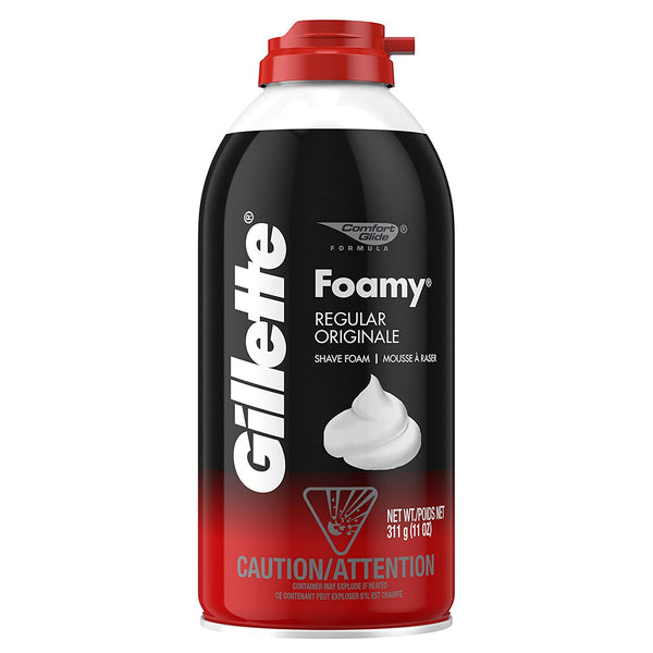 Gillette Foamy Shaving Cream, Regular, 11 Oz