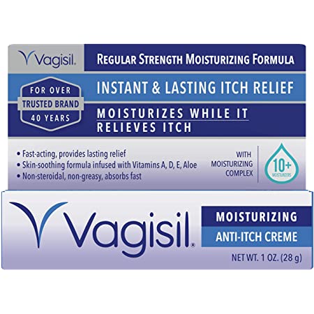 Vagisil Regular Strength Anti-Itch Moisturizing Feminine Cream for Women 1 oz
