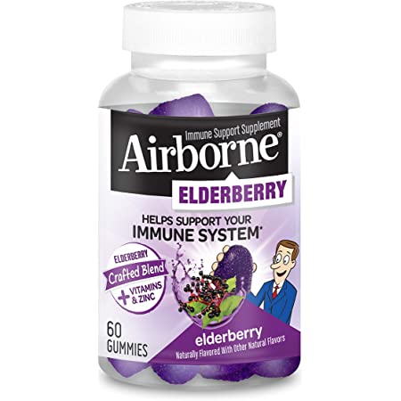 Elderberry + vitaminas en el aire y gomitas de zinc 60 CT