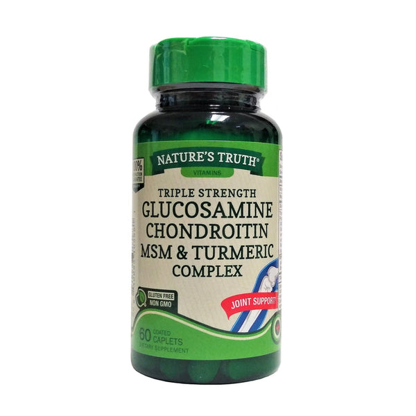 Nature's Truth Glucosamine Chondroitin MSM Turmeric Complex 60 Caplets