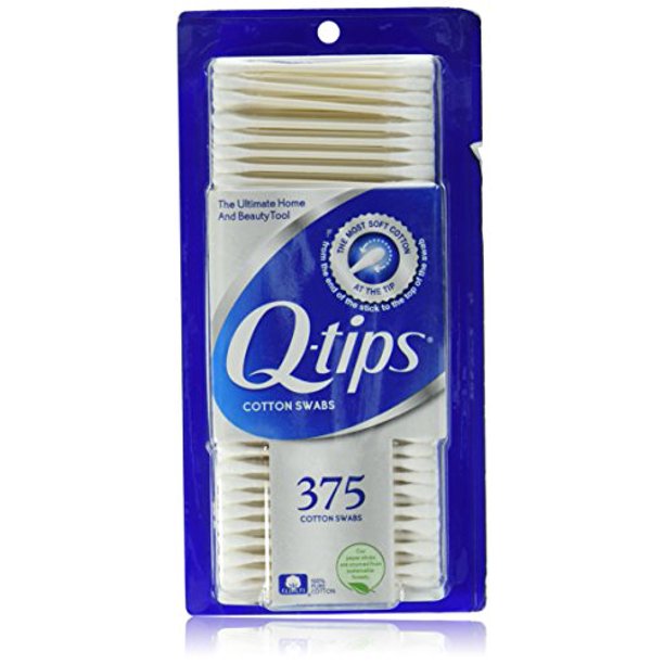 Q-tips Cotton Swabs, 375 ct