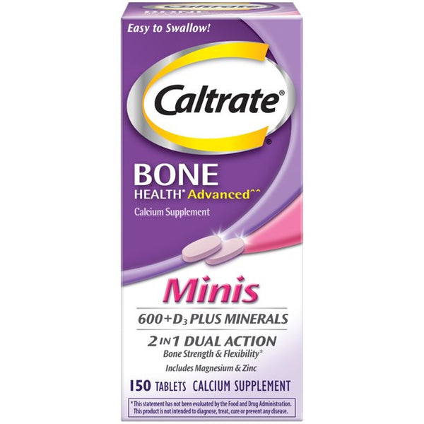 Caltrate Bone Health Advanced 600mg + D3 Mini Tablets