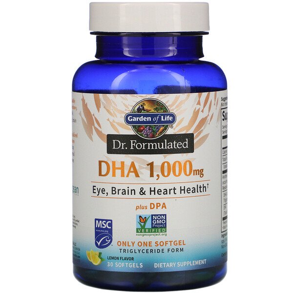 Garden Of Life Dr.Formulated DHA 1000Mg Softgels