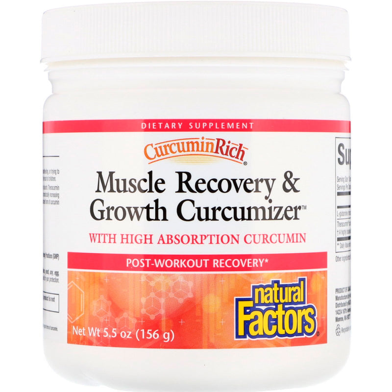 Factores naturales Curcuminrich Muscle Recovery & Growth Curcumizer