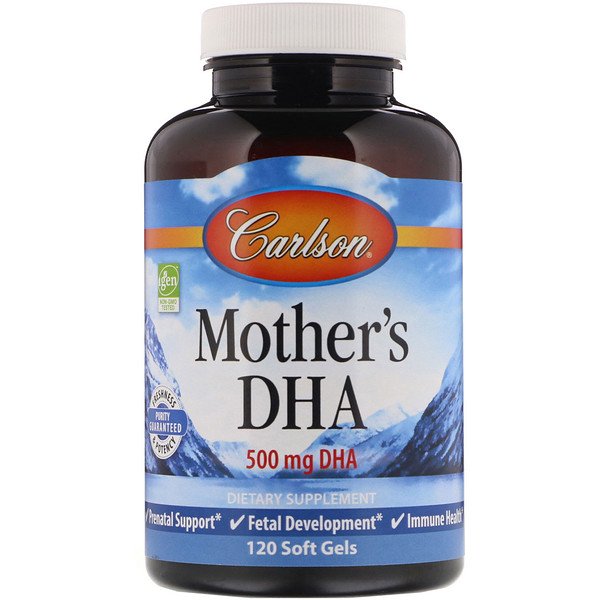 Carlson Mothers DHA 500mg 60 Softgels