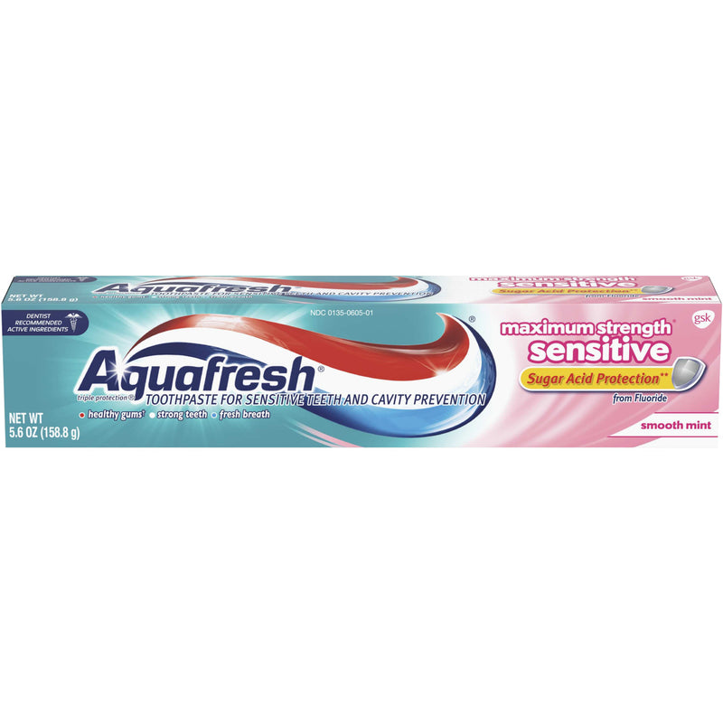 Aquafresh Maximum Strength Sensitive Toothpaste 5.6 Ounces