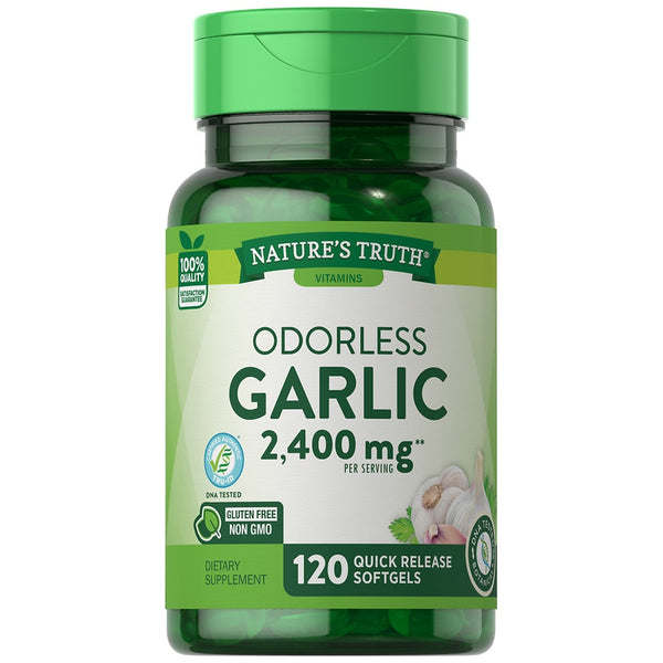 Nature's Truth Odorless Garlic 2,400 mg 120 Softgels