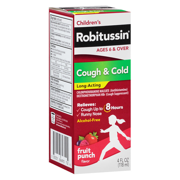 Robitussin Children's Cough & Cold Fruit Punch 4.0 fl oz
