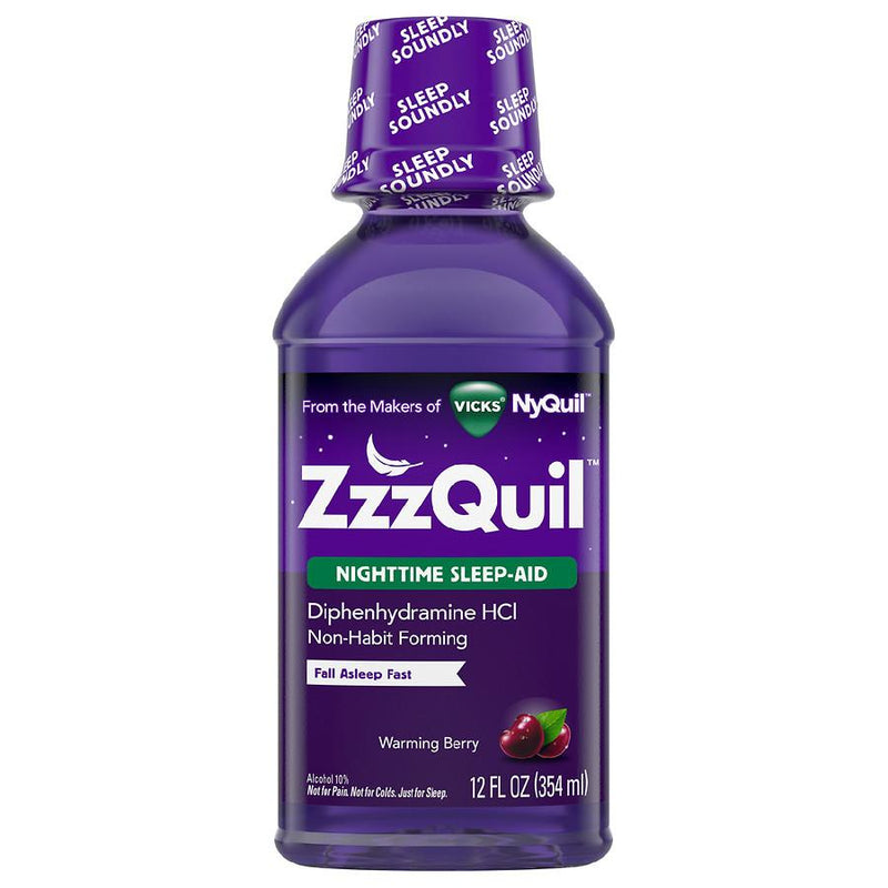 ZzzQuil Nighttime Sleep Aid Warming Berry 12.0oz