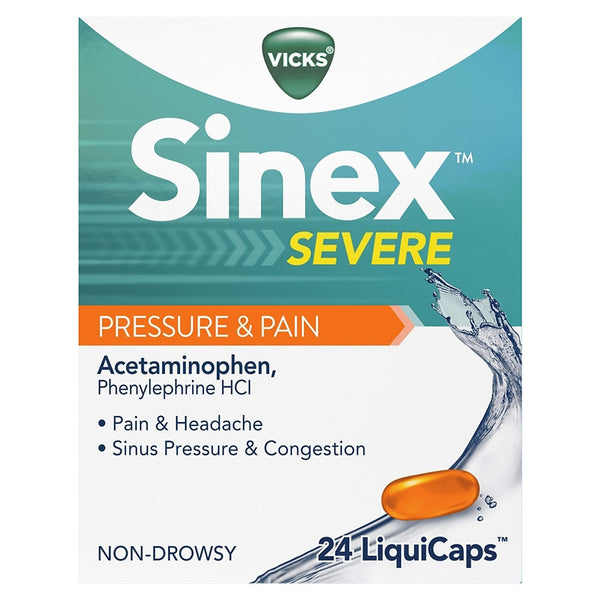 Vicks Sinex Day Congestion + Pressure & Pain Capsules