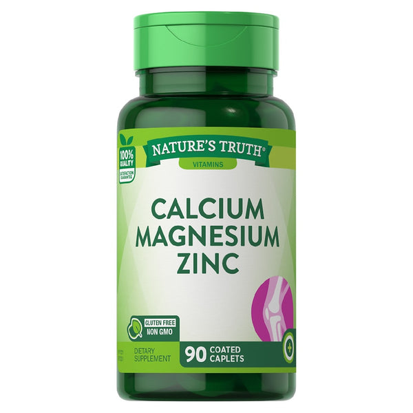 Natures Truth Calcium Magnesium Zinc Coated 90 Caplets