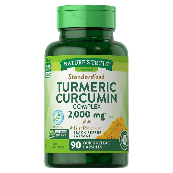 Natures Truth Standardized Turmeric Curcumin Complex 90 Tablets
