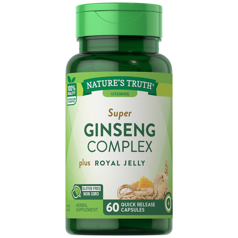 Nature's Truth Super Ginseng Complex más Jelly Royal 60 Cápsulas