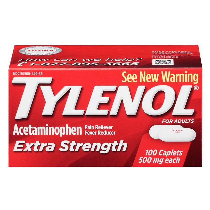 Tylenol Extra Strength Pain Reliever & Fever Reducer 500 mg 100 Caplets