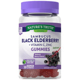 Nature's Truth Elderberry + Vitamina C Zinc Natural Berry Gommies 50CT