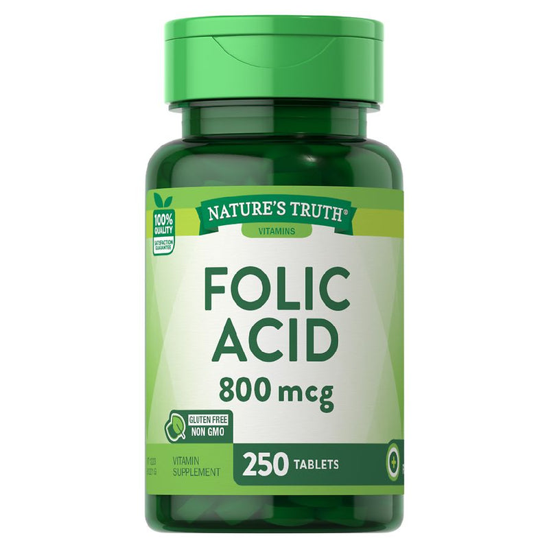 Nature's Truth Folic Acid 800 mcg 250 Tablets