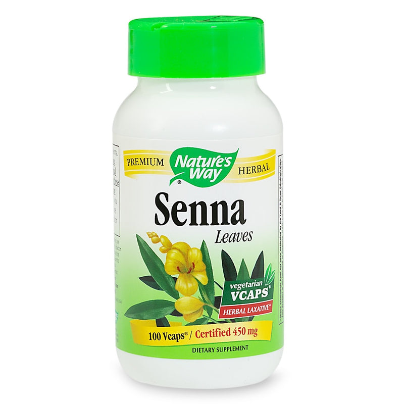 Nature's Way Senna Leaves 450 mg Vegetable Capsules