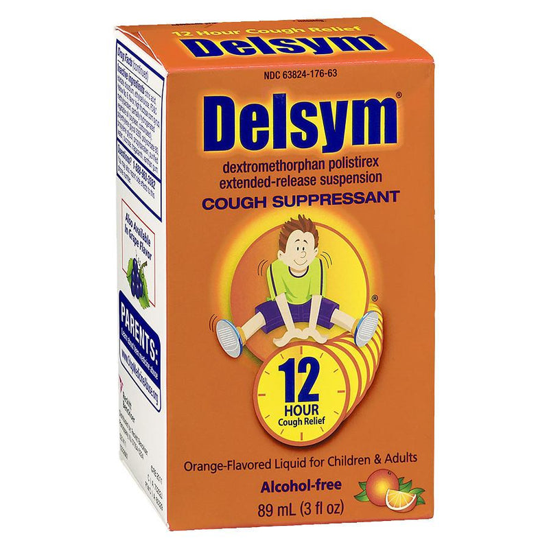 Delsym Children's Cough Suppressant, 12 Hour Orange 3 fl oz