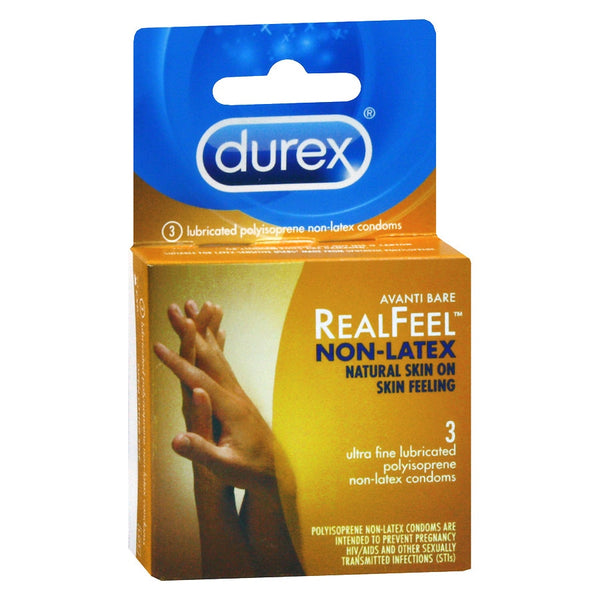 Durex Avanti Bare RealFeel Non-Latex Condom, 3 Count