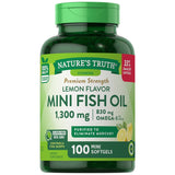 Nature's Truth mini aceite de pescado 1300 mg, limón 100 Softgels