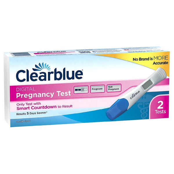 Clearblue Digital Pregnancy Test with Smart Countdown, 2 Count
