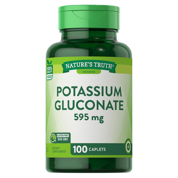 Nature's Truth Potassium Gluconate 595 mg 100 Caplets