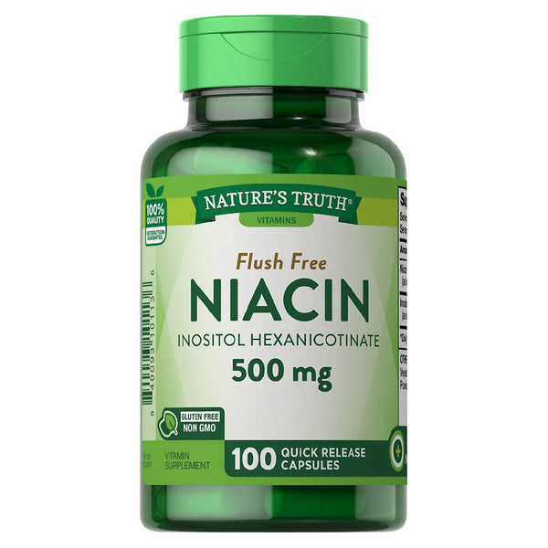 Nature's Truth Flush Free Niacin 500 mg 100 Capsules