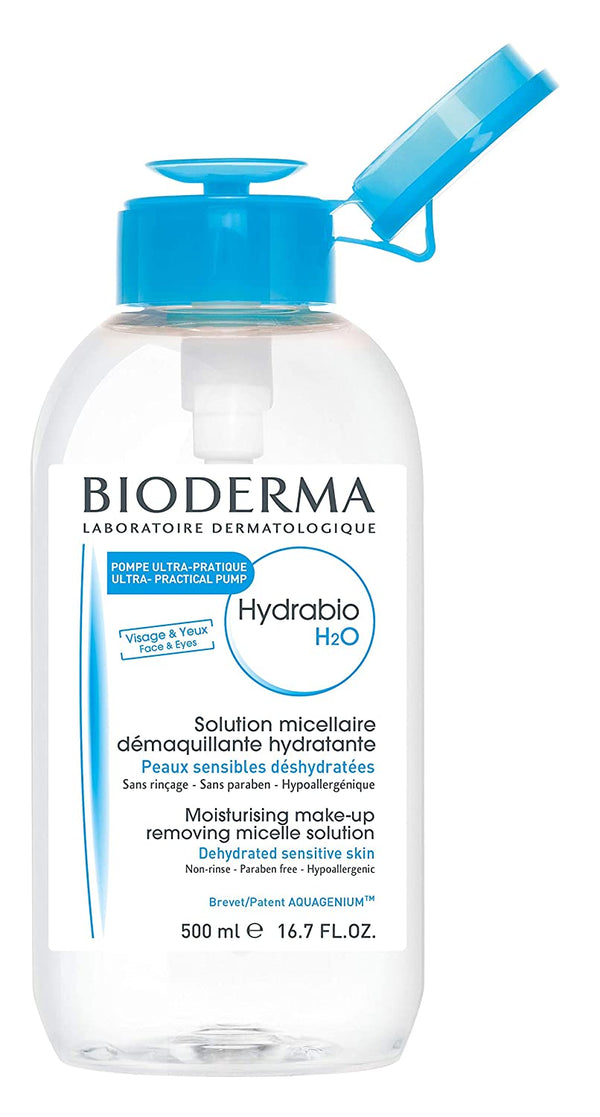 Bioderma Hydrabio H2O Make-up removing micelle solution 16.7 oz (Pump)